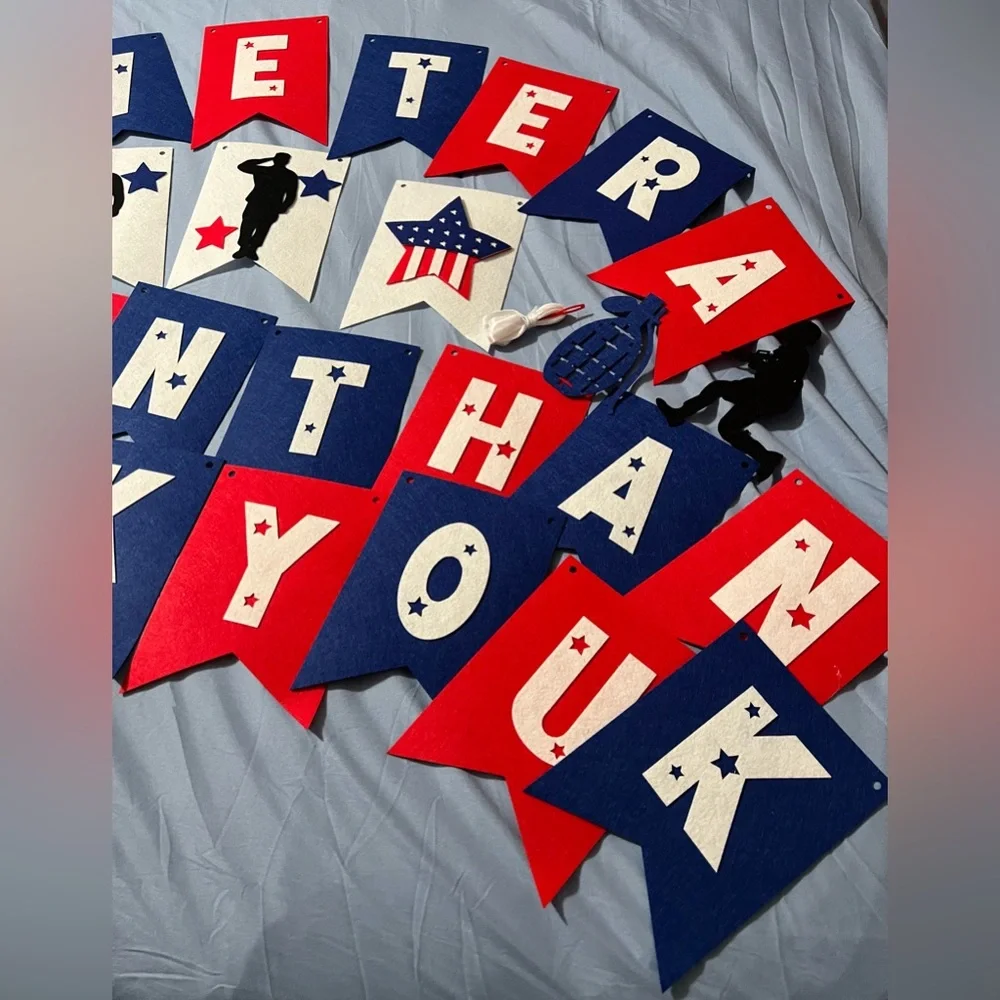 DIY Veterans Thank You Banner